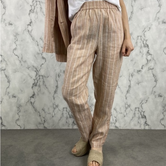 Armani Exchange Women's Striped Linen Pants size 4 - Picture 3 of 13